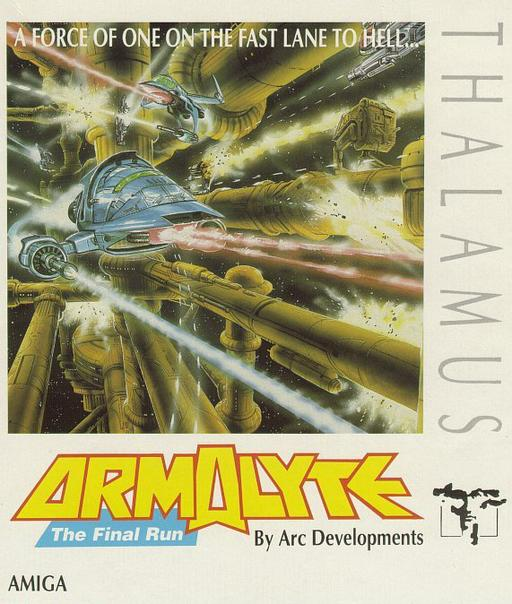 Armalyte The Final Run box art for Amiga